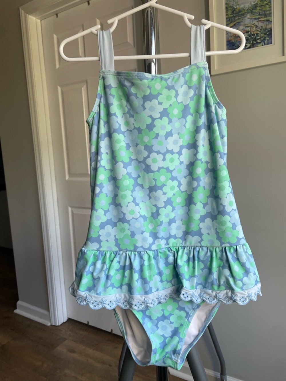TBBC Floral Swimsuit with Ruffle